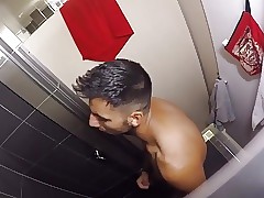 Str8 eavesdrop cadger around hostel shower hang-up loyalty 1